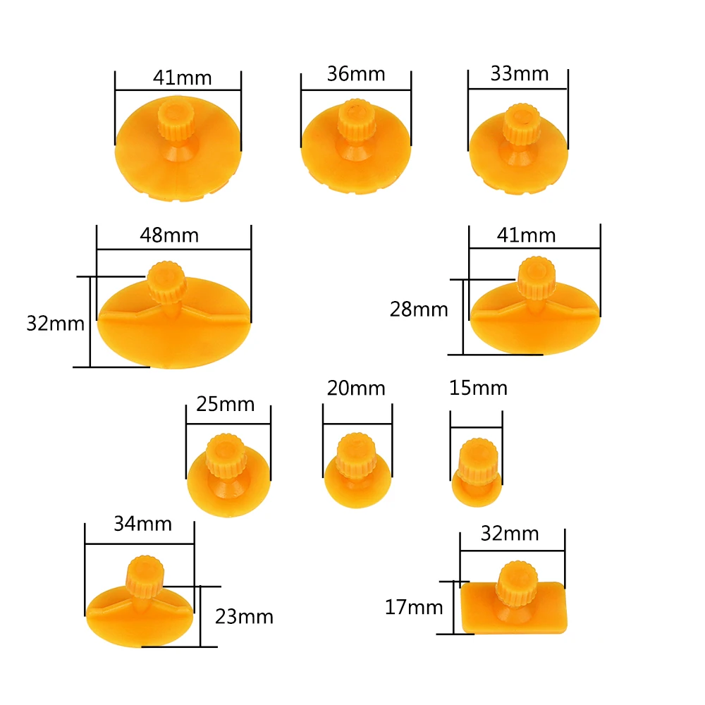 

10pcs/set Paintless Repair Paint Dent Repair Tool Auto Body Dent Car Repair Tool Auto Tool kit Dent Puller Plastic Glue Tabs