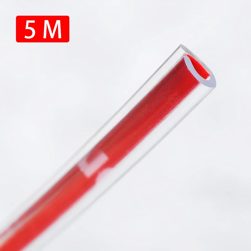 5M transparent Универсальная резиновая защита для автомобильной двери от царапин 5 м 10 м формовочная лента защитные полосы уплотнение анти-Натирание DIY автомобиль-Стайлинг - Цвет: 5M transparent
