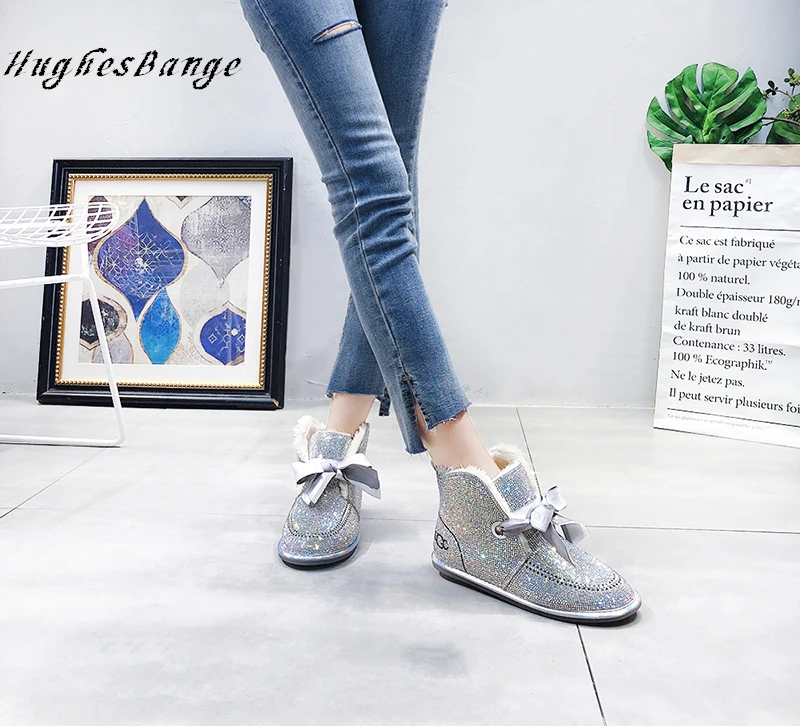 Зимние сапоги женская модная обувь Европейская станция новые зимние удобные