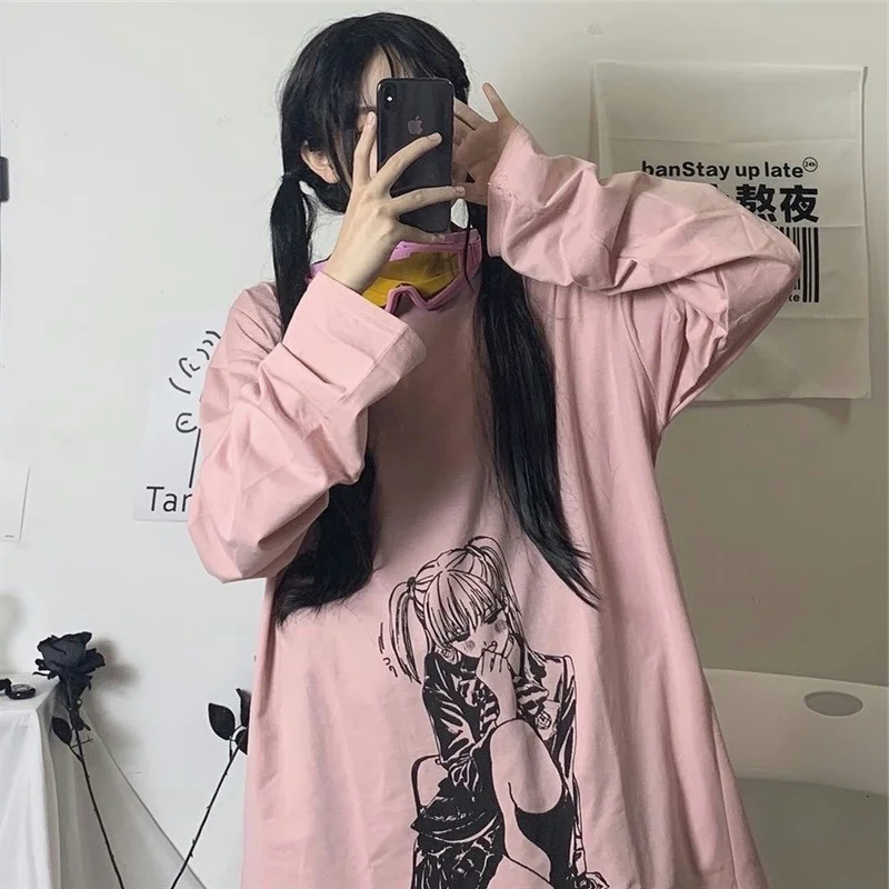 

Модный уличный женский свободный ранний осенний в гонконгском стиле Харадзюку в Корейском стиле