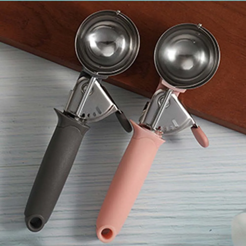 1 Pcs Stainless Steel Ice Cream Scoop Ball Maker Cookie Dough Meat Balls Rice Dishes Spoon Kitchen Tools | Дом и сад
