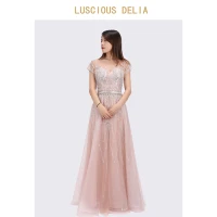 wedding celebrity beading prom evening dresses 2021 new style light luxury a line dress