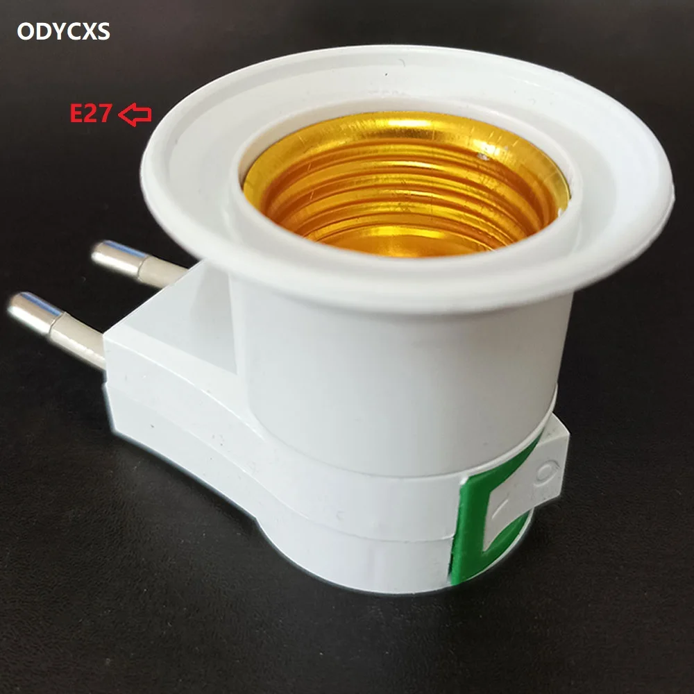 

Практичный Держатель для светодиодной лампы E27, переходник для розетки ЕС/США с выключателем питания, держатель для лампы управления