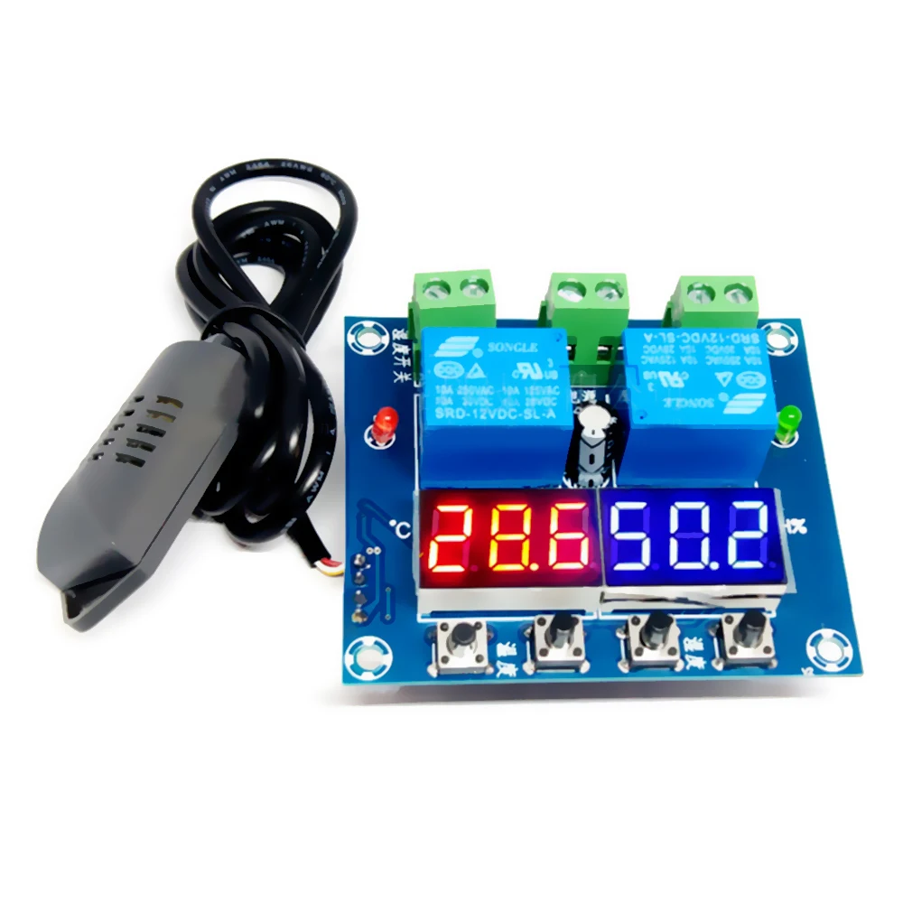 

XH-M452 Temperature And Humidity Control Module Digital Display Word High Precision Double Output Automatic Constant Temperature