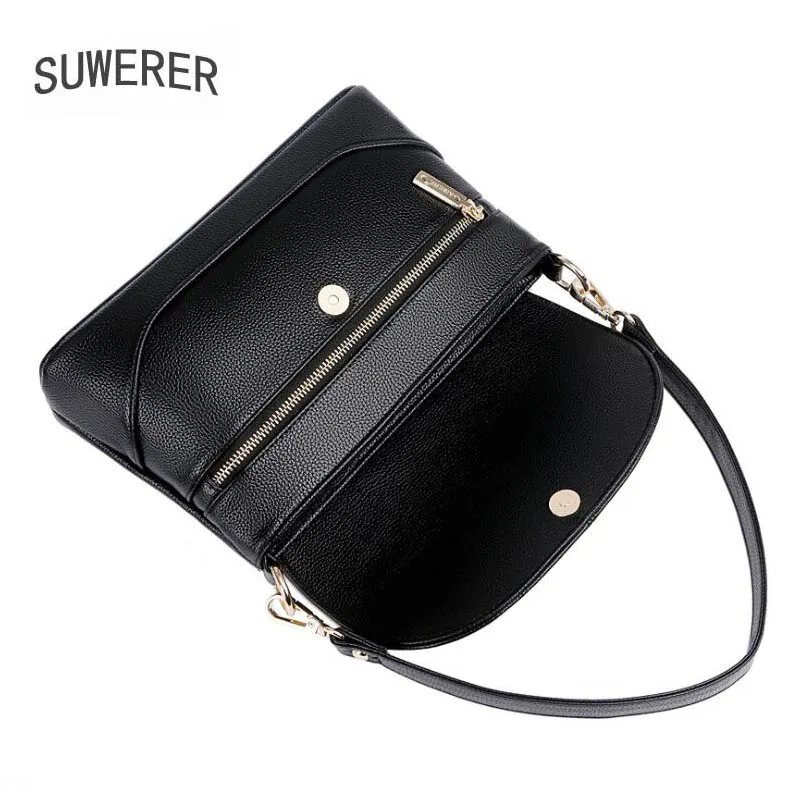 SUWERER новые женские кожаные сумки сумка на плечо из яловой кожи роскошные