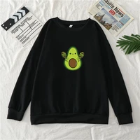 2021 new thin sweatshirts womens kawaii avocado korean loose cotton tops girls boys fashion harajuku pullover tops
