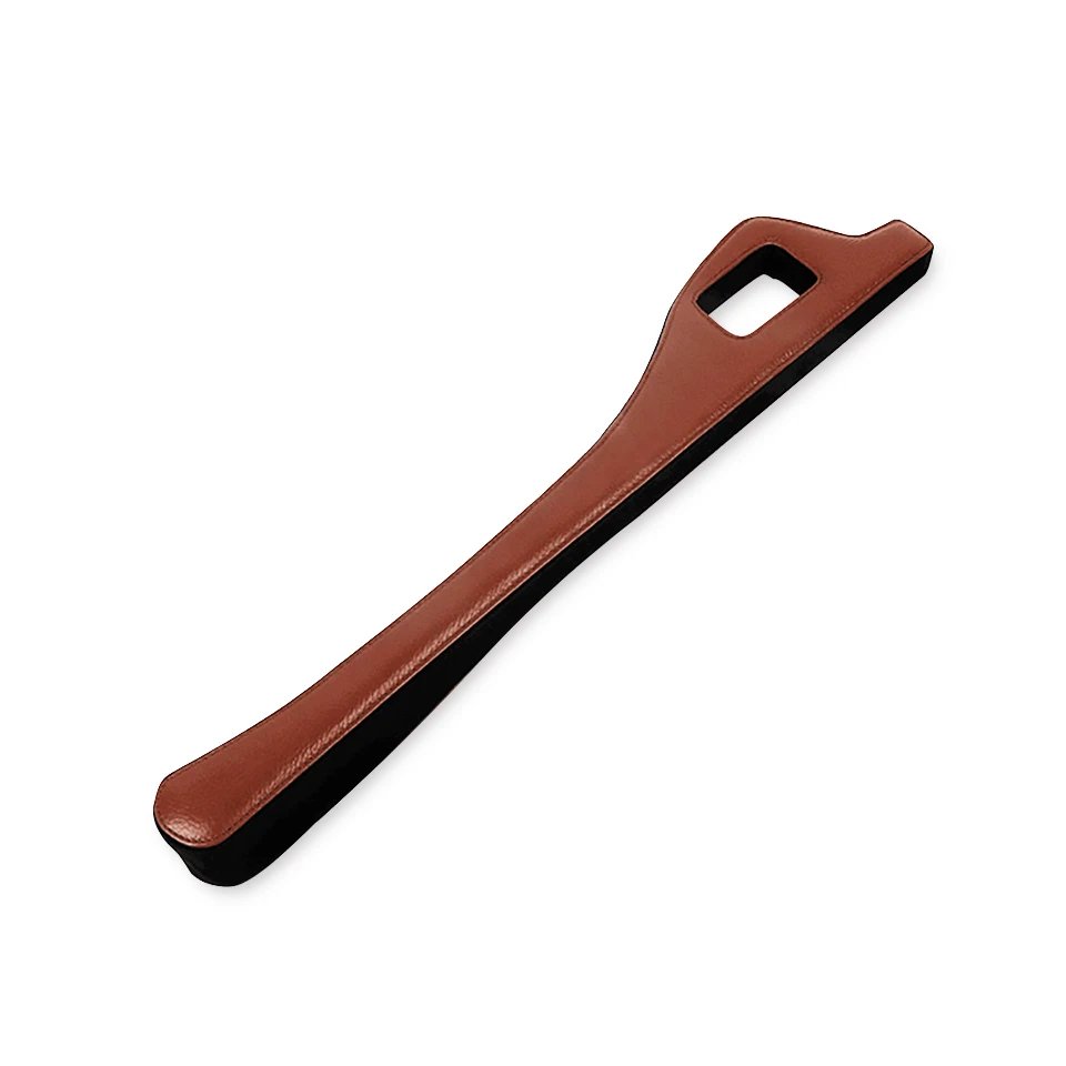 1 pcs Brown right Кожаная подушка для автомобильного сиденья, герметичная пробка, защита для автомобильного сиденья, Накладка для украшения автомобиля, защита от просачивания швов - Название цвета: 1 pcs Brown right