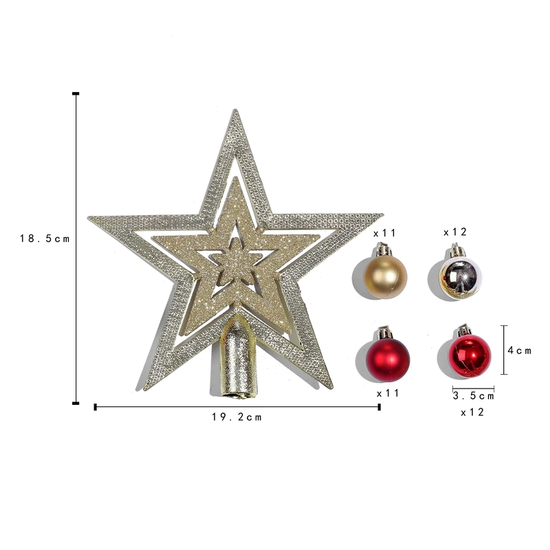 

1 Set Christmas Tree Decor Hanging Ball Xmas Party Pendants Ball Ornament Home Christmas Decor Box Creative Gifts Wholesale