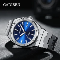 cadisen 42mm mens watches top brand luxury mechanical automatic watch men nh35 stainless steel waterproof business wristwatch