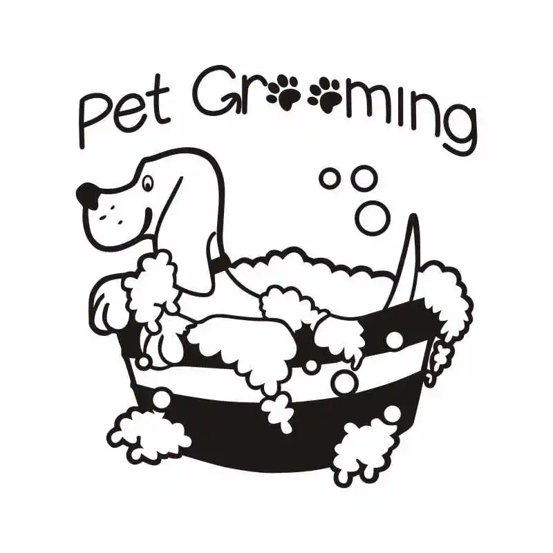 Pet Shop виниловая наклейка на стену сексуальная девушка с надписью собака салон Уход за лошадьми Настенная Наклейка для домашнего декора