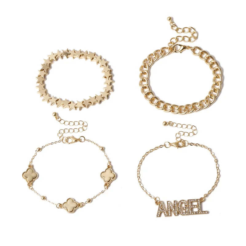 States Международная бижутерия цепь буквы микроскоп браслет темпераментный