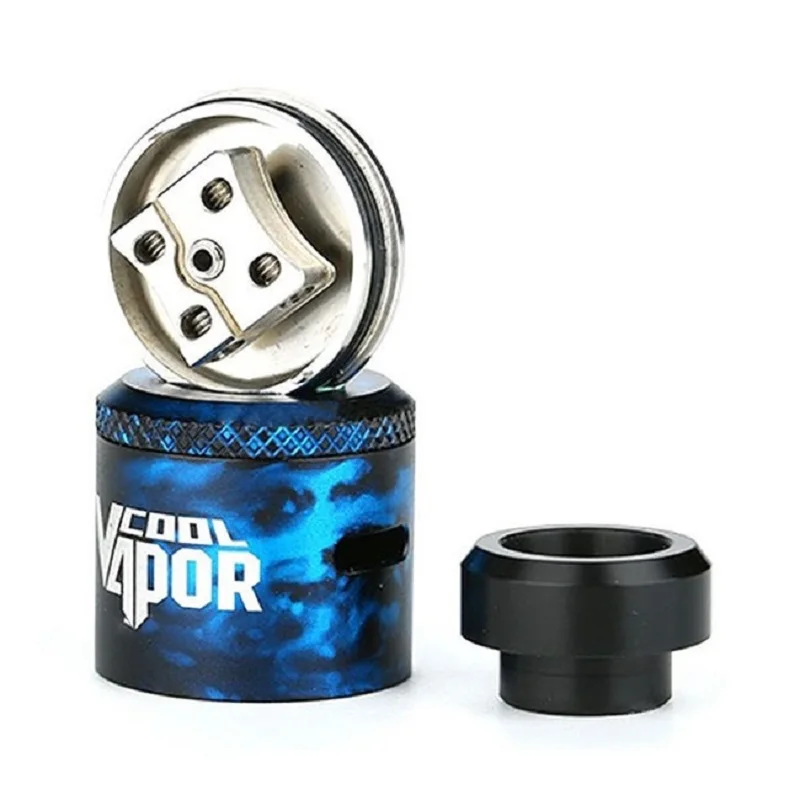 Оригинальный атомайзер CoolVapor 24 мм rda с двойной катушкой для электронной сигареты