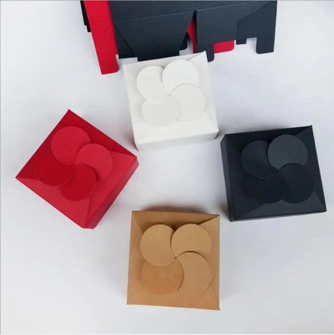 5 шт/партия крафт-бумажная коробка маленькое квадратное мыло коробки ювелирные