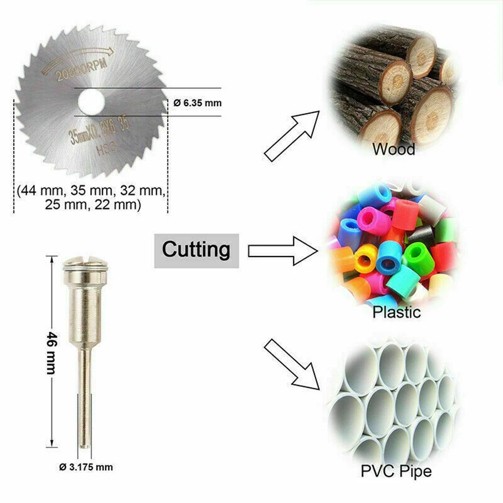 

30 Pcs High Speed Steel Cutting Blade Kit Small Saw Blade Set Wood Cutting Wheel Accessories Electric Grinder Rotary Power Tools