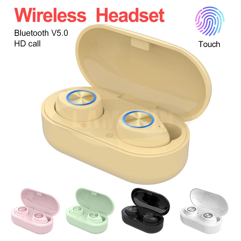 Многоцветный Bluetooth 5,0 Haedset с микрофоном TW60 TWS наушники беспроводные HIFI Стерео шумоподавление iPX5 Bluetooth наушники