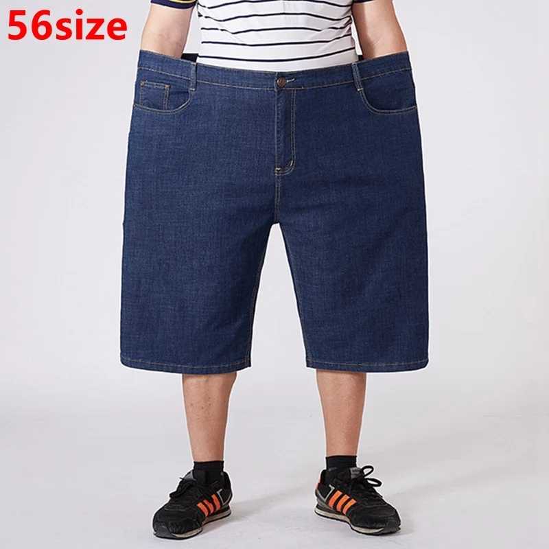 Шорты мужские джинсовые деловые повседневные укороченные штаны большие размеры