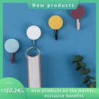 Универсальный Прочный Крючок, самоклеящаяся настенная вешалка без отверстий, бесшовные липкие крючки, вешалка для ключей для пальто, бытовое хранение мелких предметов