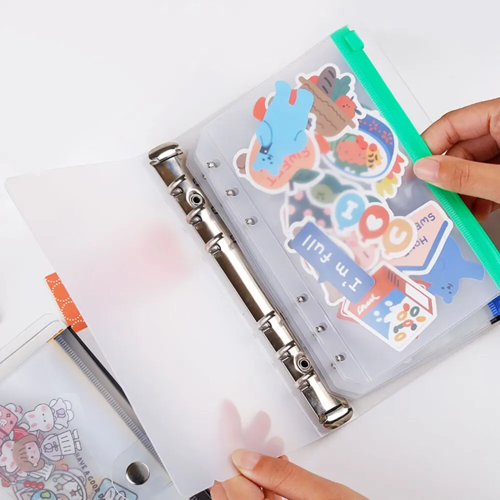 Папки для бумаг на молнии папки документов 12 шт. A6 106x170 мм прозрачная папка из ПВХ