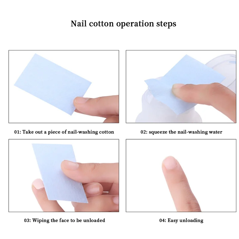 4 цвета 600 шт./лот жидкость для снятия лака салфетки ногтей маникюрного геля