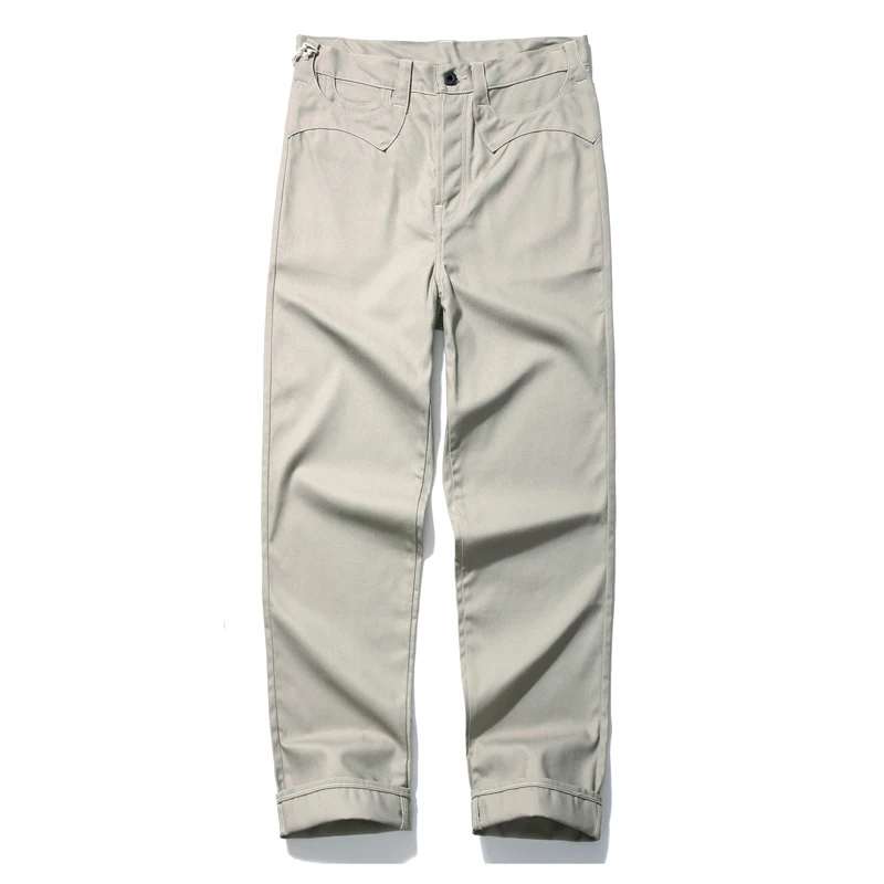 

SAUCE ORIGIN 719-VT High Waist Wide Leg Pants Vintage Pants Cotton Casual Loose Pants Cargo Pants Mens Pants handwork