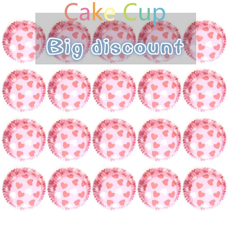 100 шт. цветные бумажные стаканчики для маффинов кексов формы торта подложка