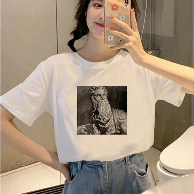 

Sculptural Arts t shirt 90s Vogue Fashion Tops Tumblr Tshirts T Clothes Shirt Womens Ladies Graphic Female Tee T-Shirt