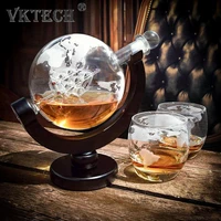 globe wine decanter glass crystal party alcohol crystal globe liquor carafe dispenser bar glassware for whisky vodka decanter de