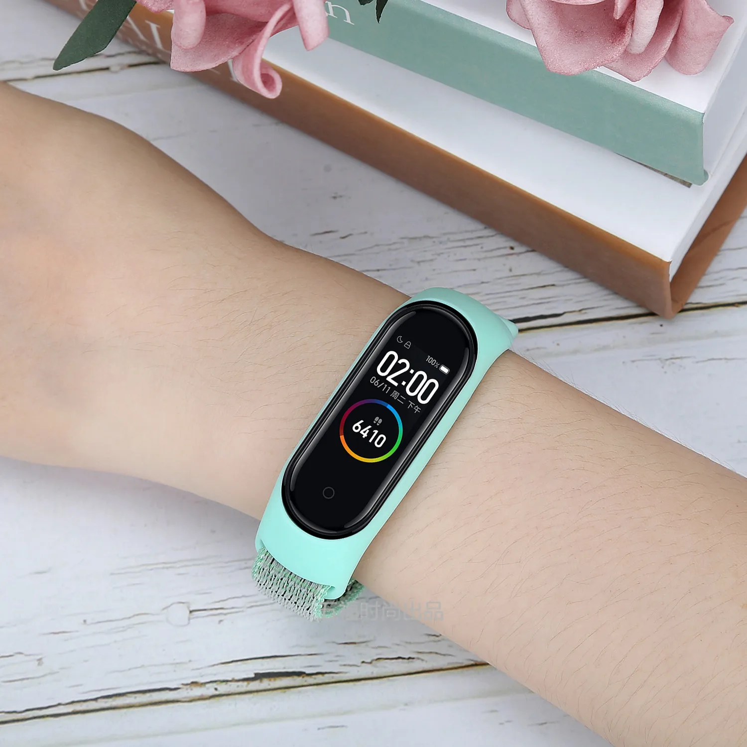 Регулируемый ремешок для браслета, дышащая Спортивная петля для Xiaomi mi Band 4 3, браслет с рамкой, сменный Браслет mi band 3 4, аксессуары