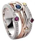 Модные кольца Milangirl с кристаллами, ювелирные изделия, обручальные кольца, Женские аксессуары для помолвки