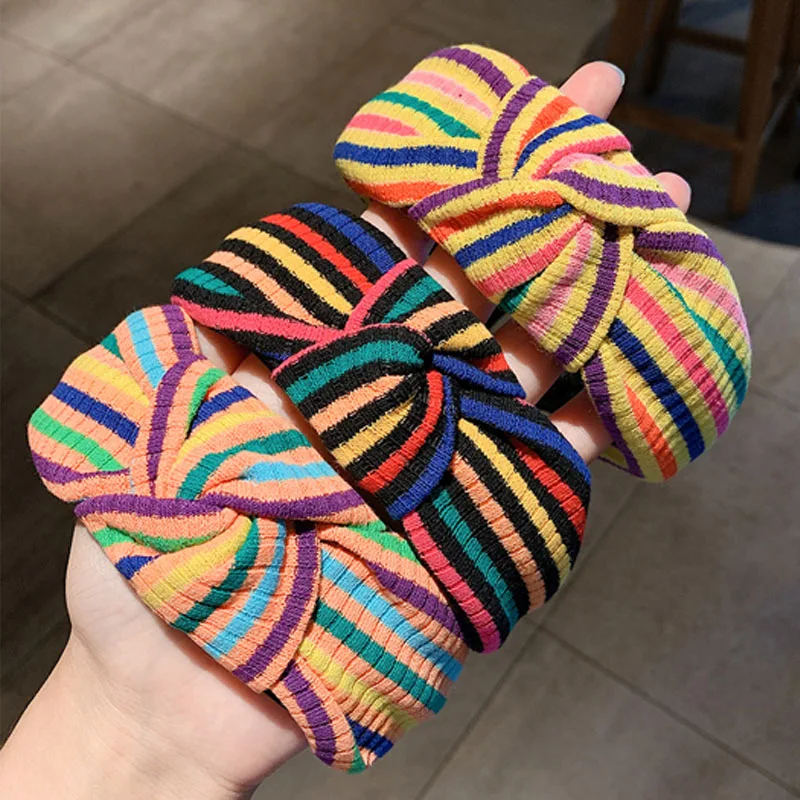 

Women Rainbow Headband High Fashion For Girl Hair Hoop Cool Hair Accessories