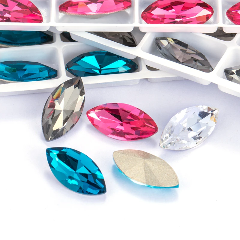 Супер модные хрустальные камни конский глаз искусственный Клей На Стразы