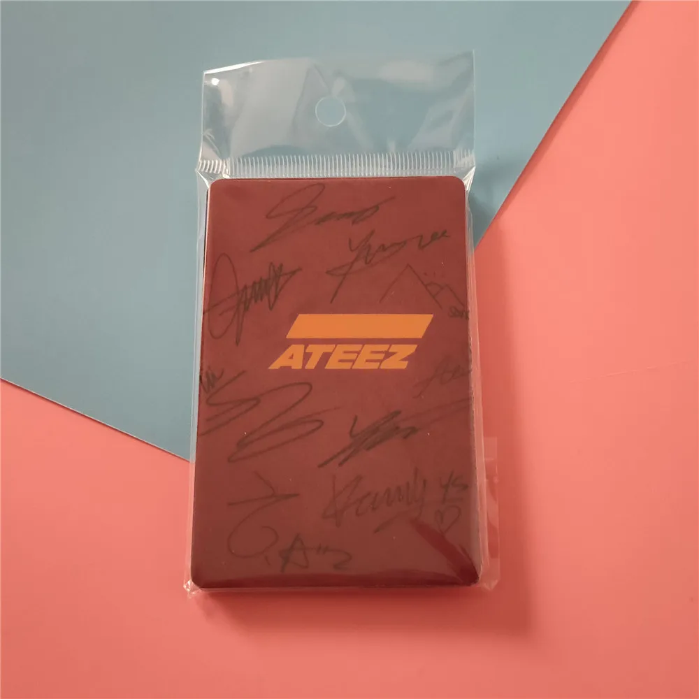 

10pcs/set Kpop ATEEZ card stickers New album ACTON TO ANSWER kpop ateez photocard Crystal photo lomo Card stickers