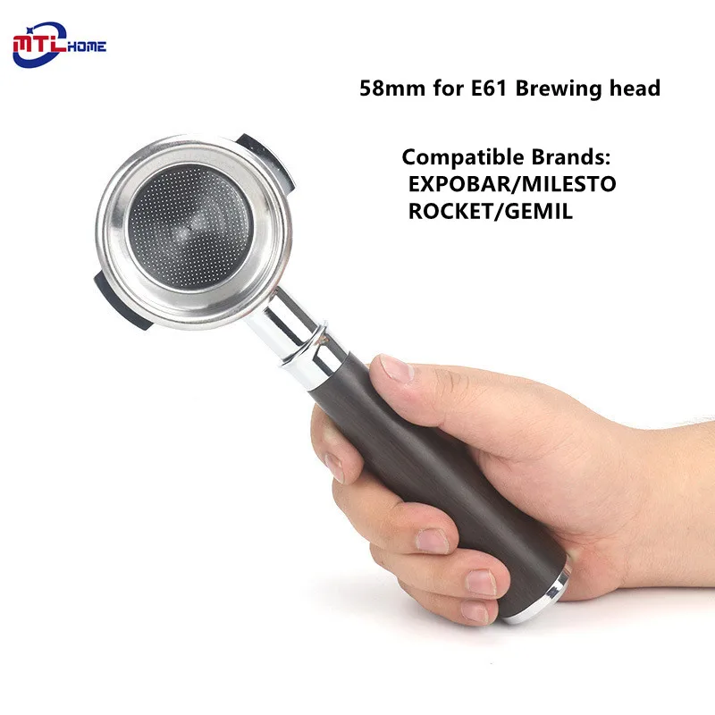 304 корзина с фильтром для кофе без дна из нержавеющей стали 58 мм эспрессо-машины