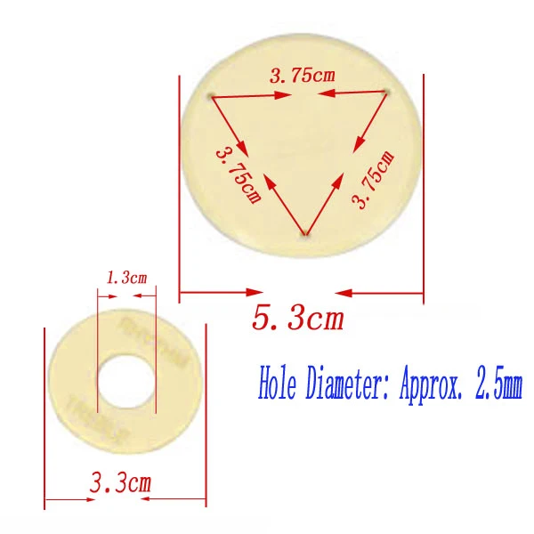 

Cream Quality ABS Scratchplate Cavity Switch Covers For LP Guitar Replacement