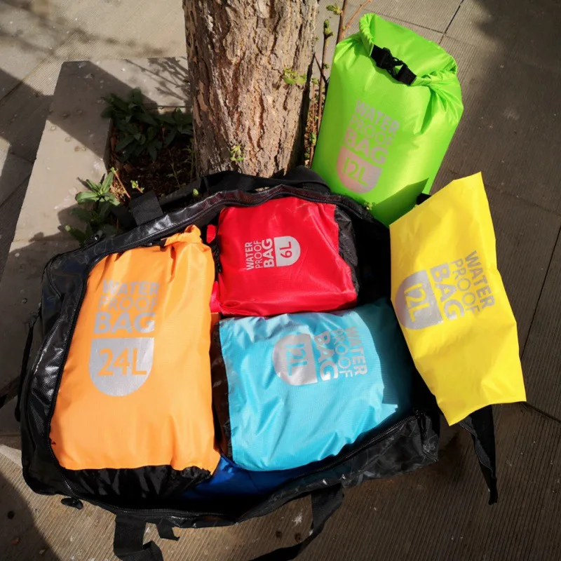 

Waterproof Dry Bag Bag Sack Bag Sailing Boat Quick Dry Bag Swimming Drifting Kayaking River Walking Bag 6/12 / 24L