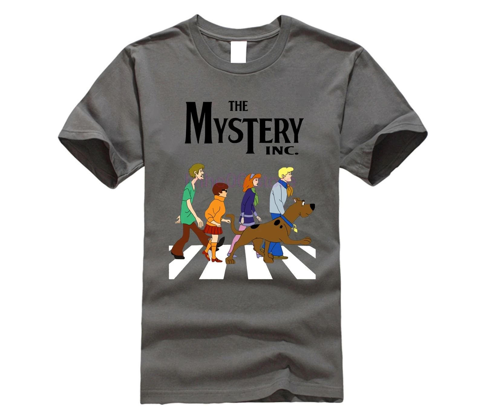 Для мужчин футболки Скуби Ду аббатство Дорога футболка Чистый хлопок размера