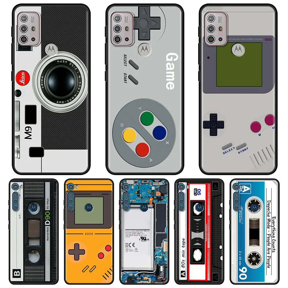 

Cassette Music For MOTOROLA One Fusion Case for Moto G10 G9 G8 Plus Play Power One G20 G30 G40 G50 G60 Edge 20 Phone Shell