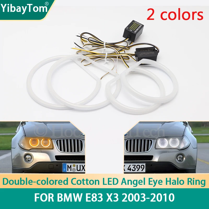 

Super Bright Excellent SMD Cotton Light Switchback LED Angel Eye Halo Ring DRL Kit For BMW E83 X3 2003-2010 accessories