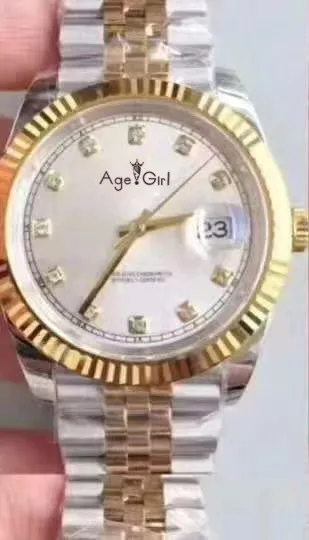 

Classic New Automatic Mechanical Watch Men Datejust Stainless Steel Sapphire Silver Gold Diamonds Dial Sport Watches 41mm