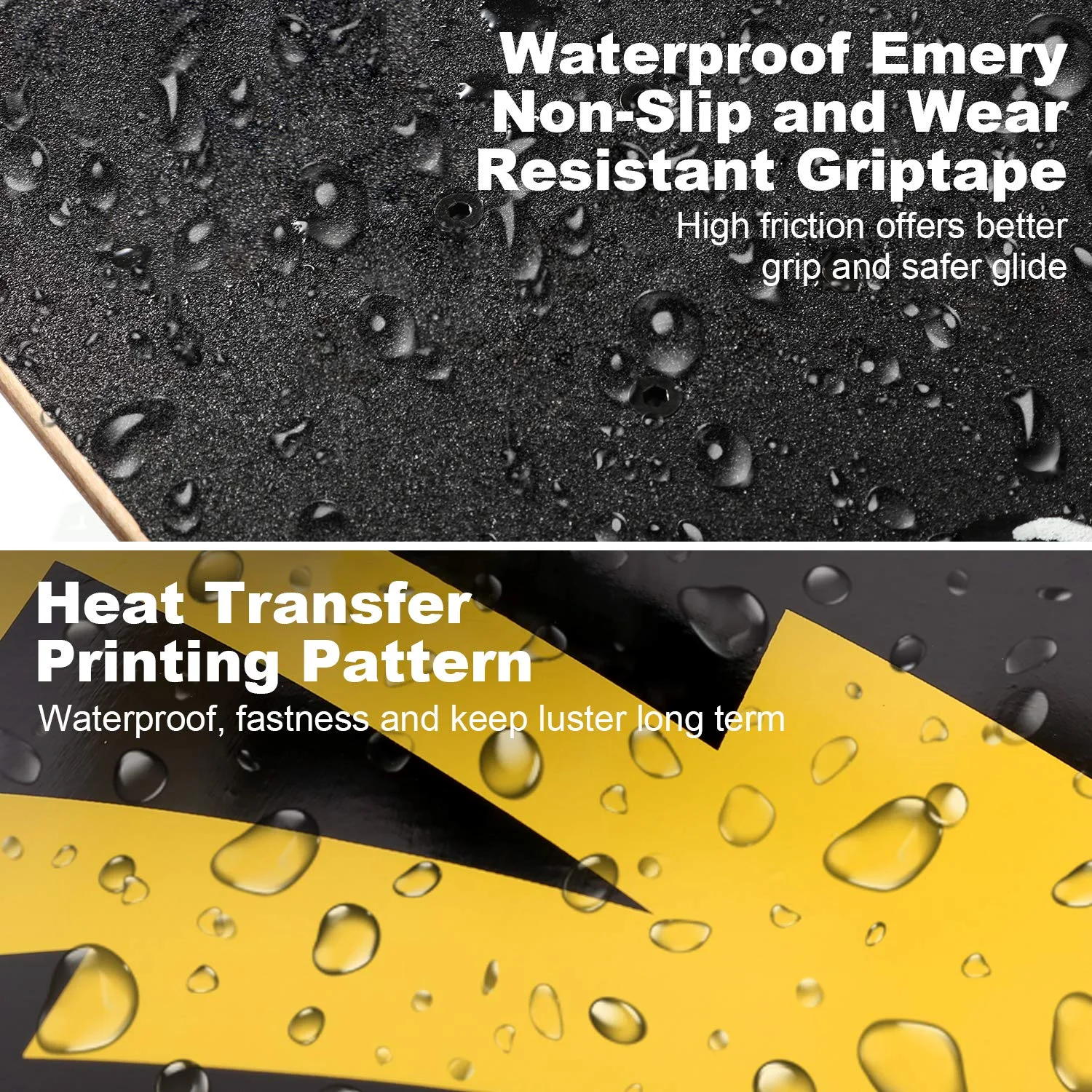 

Skateboards Complete Skateboard 31 x 7.88 for Kids, Youths, Teens, Beginners, and Adults, 7 Layers Radial Concave Standard Canad