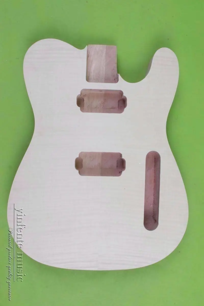 maple veneer Diy Telecaster стиль электрогитара корпус из красного дерева незавершенный кленовый топ - Цвет: maple veneer