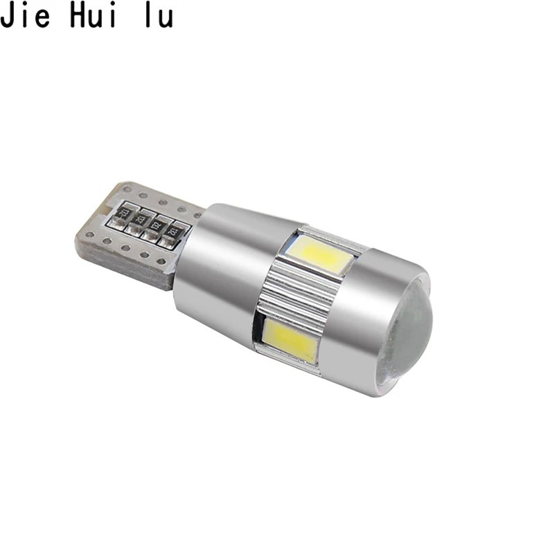 Стайлинга автомобилей CANBUS DC 12V T10 светодиодный 194 192 158 W5W 5630 6SMD 6 лампочек SMD Авто Светодиодный Маркер парковочная лампа светильник s лампы