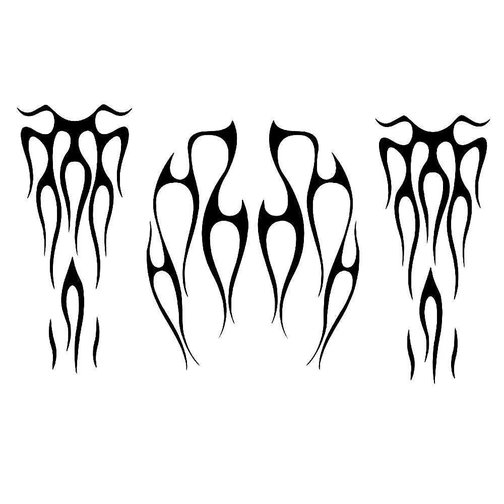 

DSYCAR 1 Набор наклеек на мотоцикл с пламенем, наклейка на бензобак, брызговик, универсальная, подходит для всех мотоциклов