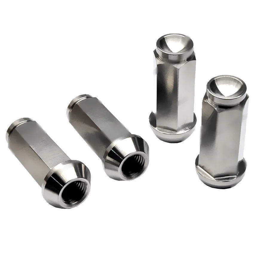 Jntitanti factory gr. 25. титановые гайки. гайки колесные титановые м12х1. титановые гайки колесные 12х1,25.