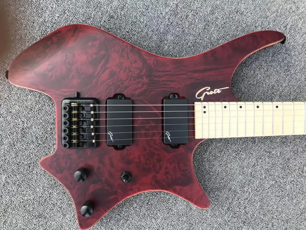 Бесплатная доставка электрическая гитара без головы профессиональный