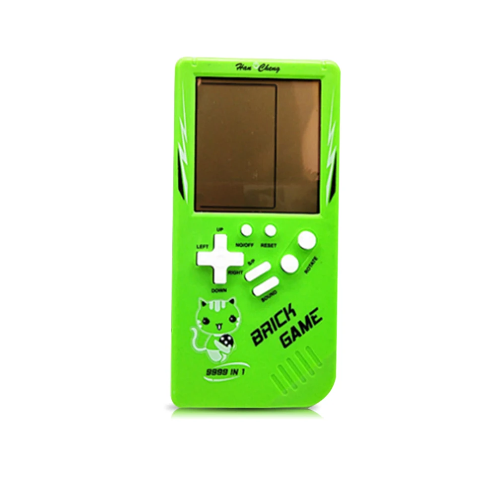 Green New Детские электронные тетрис кирпичная игра портативная игровая машина lcd Обучающие игрушки портативная игровая консоль для детей и взрослых - Цвет: Green New