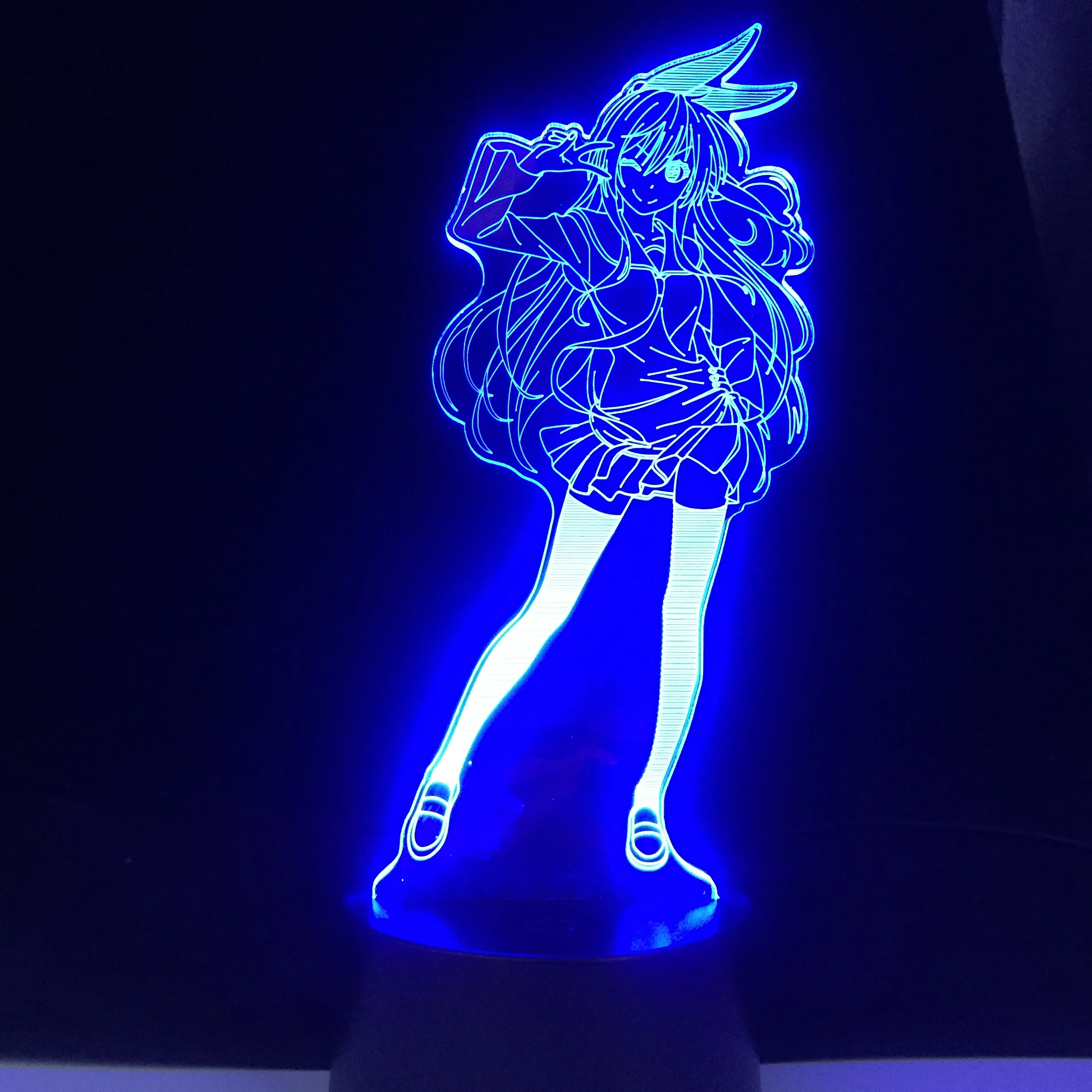 

Yumeko Jabami From Kakegurui Compulsive Gambler Decor USB Nightlight Cute Japanese Waifu 3D Night light Anime Lamp Dropshipping