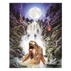 Алмазная вышивка водопад женские декорации 5D Diy алмазная живопись мозаичная вышивка камни в форме ромба круглый DrillZP-4649