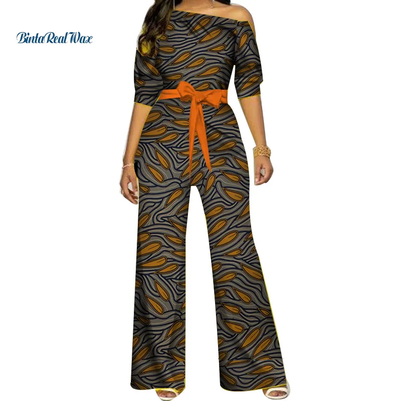 Африканская одежда Дашики комбинезон с принтом Анкары Женская африканская базин