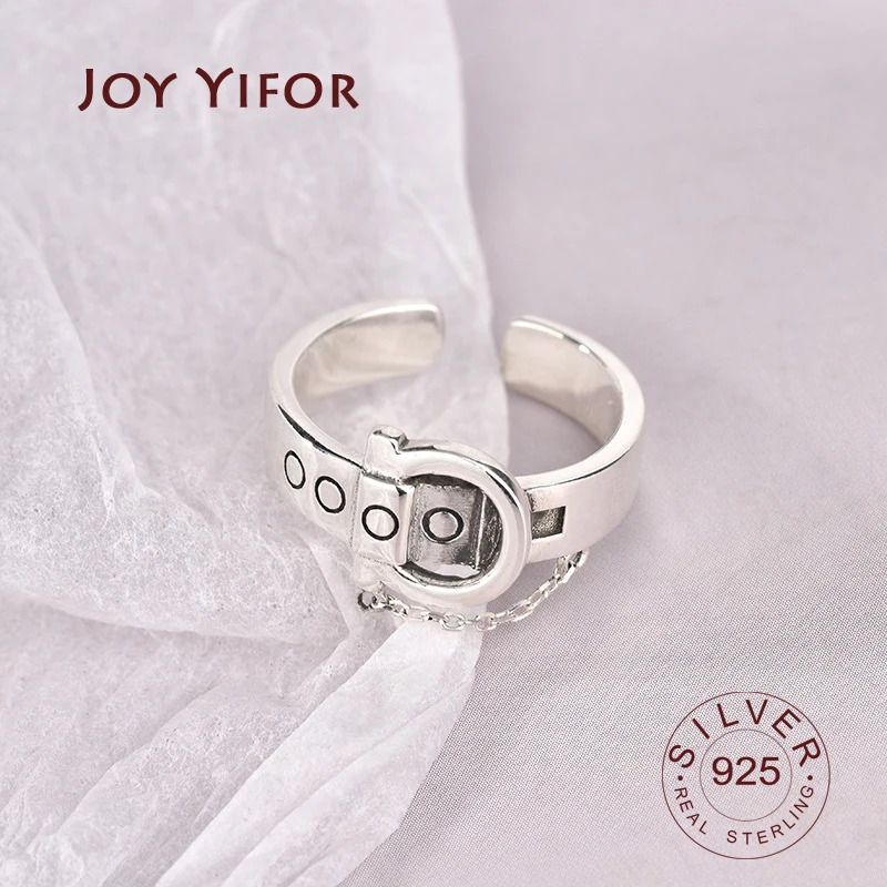 

925 sterling silver Bohemian Ethnic Silver Color Cross Chains Rings for Women Bridal Wedding Vintage Open Finger Rings Christmas